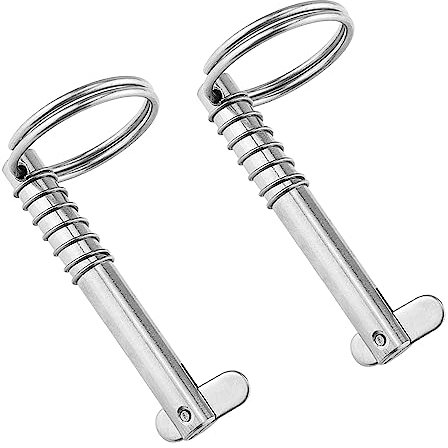 RoxNvm pines de liberación rápida, 2 piezas pasador partido plegable, 8 * 76mm pasador de seguridad de grado marino, pasador de acero inoxidable 316 para barco