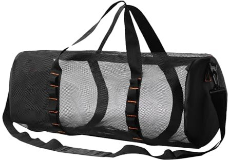 Netz-Tauchtasche für Schnorcheln und Tauchen, Extra Große Mesh Netztasche für Schwimmen und Ausrüstung
