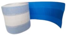 plåster vattentät universal, blå sårplåster rulle livsmedelssäker, HACCP & IFS-kompatibel, detekterbara plåster för första hjälpen uppsättningar i gastronomin, 8 cm x 5 m, 1 rulle