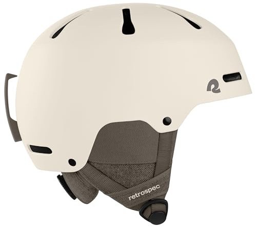 Retrospec Comstock - Casco da sci e snowboard, per adulti e ragazzi, regolabile, con guscio protettivo e prese d'aria traspiranti, per uomini, donne, ragazzi e ragazze