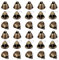 DBALL 30 Stück Weihnachtsglöckchen Vintage Bronzefarbe Glocken Angenehmes Klingen Glöckchen Deko Jingle Bells für Basteln Weihnachtsbaum Deko Party Haustierspielzeug