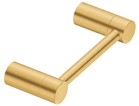 Moen Align YB0408BG Bathroom Toilet Roll Holder Brushed Gold Swivel Wall Mounted Modern Toilet Roll Holder