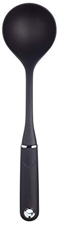 MasterClass Mestolo per zuppa con impugnatura morbida, nylon antiaderente, 34 cm