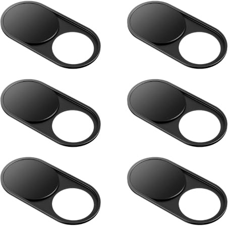 CloudValley Métal Cache Camera Ordinateur | [Lot de 6] 0.023 inch Métal Caméra Cover Slide for Mac, iPad, MacBook Pro, MacBook Air, Laptops, PC, Tablets