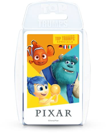 Top Trumps - Pixar Kartenspiel Quartett Wissensspiel (deutsch/französisch/italienisch)