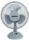 GEEPAS 9 Table Fan | Electric Portable Worktop Desk Fan with 2 Speeds 3 Blades, Adjustable Tilt Wide Angled Oscillation | Powerful Low Noise Airflow for Home Office | 1 Year Warranty, Grey 22W