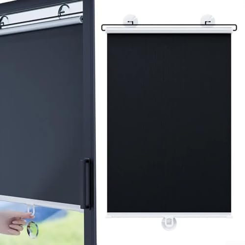 Vilgftyiet Store occultant temporaire - 40 x 60 cm - Portable - Avec ventouse - Pour voiture, chambre à coucher, bureau, crèche, loft, camping-car