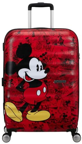 American Tourister Wavebreaker Disney FL - Spinner M, Koffer, 67 cm, 64 L, Mehrfarbig (Mickey Comics Red)
