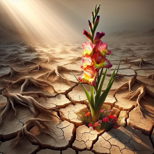 Gladiolus in a Drought-Stricken Landscape 1000 Pieces Wooden Jigsaw Puzzles for Adults Children Educational Intellectual Puzzle Toys Home Decoration Art DIY Toy Gift