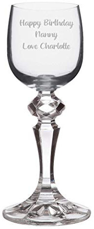 County Engraving Personalised Crystal Port Or Sherry Glass Engraved