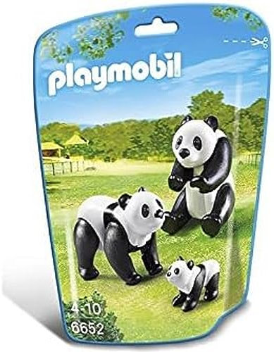 Playmobil 6652 City Life Panda Family, Fun Imaginative Role-Play, PlaySets Suitable for Children Ages 4+