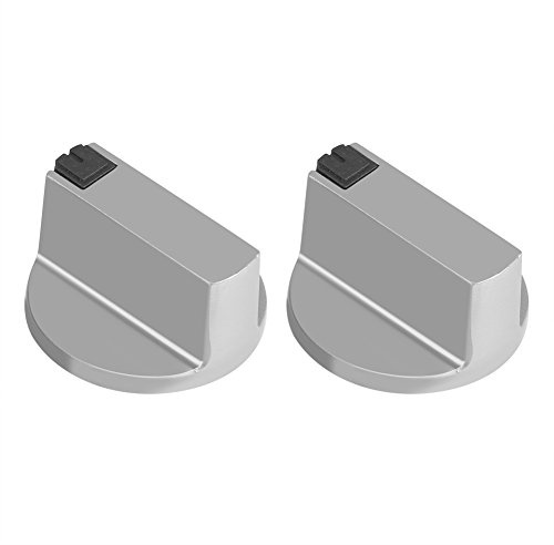 GLOGLOW 2 stycken 6 mm universal zinklegering hus kök rund gasherd knappar spis ugn kokfält metall strömbrytare - enkel på 0026 off CooBoard Fitting