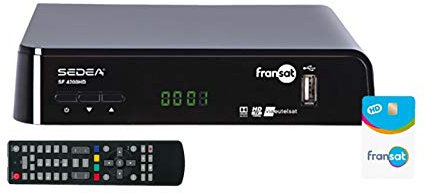 sedea Récepteur TV Satellite HD + Carte FRANSAT PC6 Eutelsat 5W