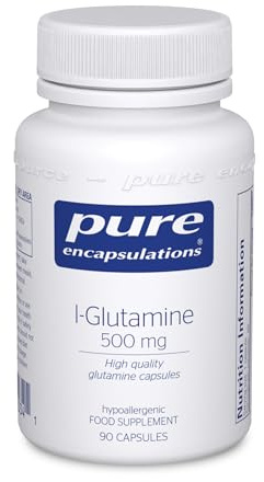 Pure Encapsulations L-Glutamine 500mg - Energy and Immune Support - 90 Capsules