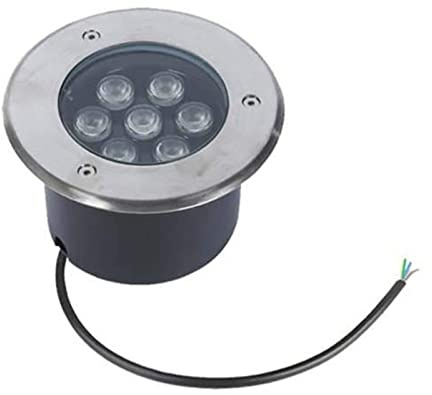 WZYJLyds Faretto segnapasso calpestabile lampada da incasso impermeabile IP67 per esterno giardino Viali sentieri,85-265V(Yellow light,7W)
