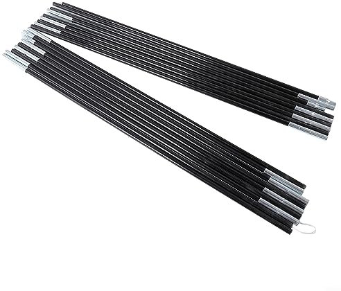 4,0 m Zeltstange, Ersatz-Fiberglas-Camping-Zeltstangen-Set, mit stabiler eingebetteter Verbindung, Markisenrahmen, Ersatz-Set für den Außenbereich