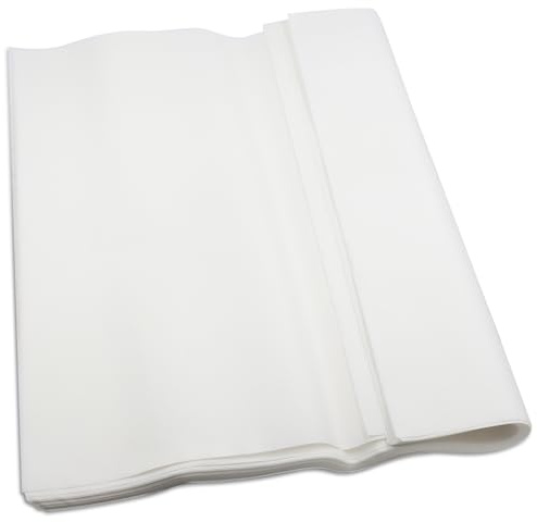CXIIPOL 50 hojas de papel para bolsitas de té de artista, 16.54 x 16.54 pulgadas, papel de bolsa de té hecho a mano, tejido resistente a la humedad para impresión, pintura, bricolaje