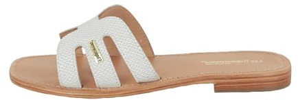 LOS TROPEZIANOS por Sr. Belarbi Mujer Hadamia Zapatos Ciudad Mule y Zueco, Serpiente Blanca, 40 EU