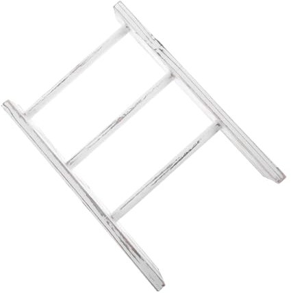 Happyyami Porte-Serviettes Échelle Miniature en Décoration pour Salle de Bain Porte-Couverture Compact Accessoire Pratique pour Salle de Bain de Campagne