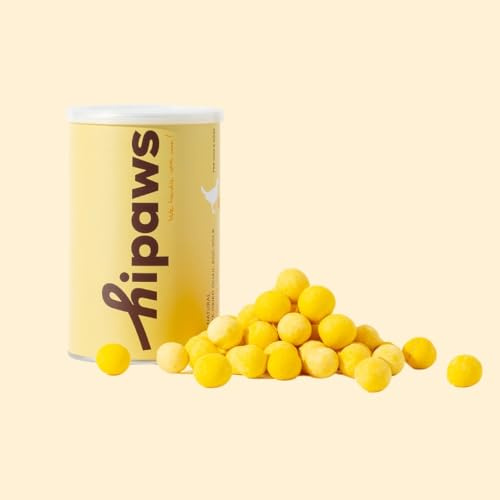 Hipaws All Natural Quail Egg Yolk Freeze-Dried Cat Treats Toppers 200g Tube | Fresh Quail Egg Yolk Dog Treats; Freeze Dried to Protect Nutrition and Rich Protein, Easy Digestion for Cats and Dogs