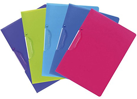 Exacompta 47700E - Lote de 5 subcarpetas, A4, multicolor completo