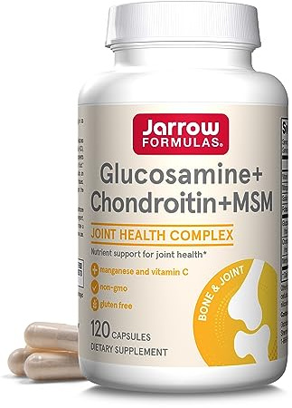 Jarrow Formulas Glucosamine con Chondroitin y Msm - 120 Cápsulas