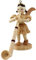 Blank Kunsthandwerk | Kurzrockengel Weihnachtsengel Figuren | mit Alphorn | natur | 7 cm