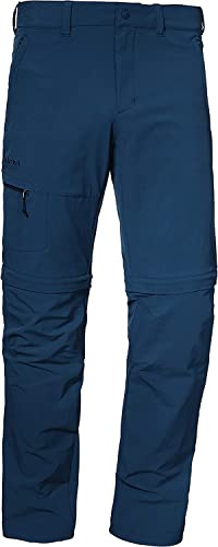 Schöffel Herren Pants Koper1 Zip Off, Flexible Herren Hose mit Zip-Off Funktion, schnell trocknende und kühlende Wanderhose aus 4-Wege-Stretch, Dress Blues, 54