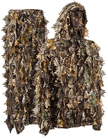 Titan 3D Leafy Suit - 3D Hunting Gear Suit, Camo Hunting Suits, Breathable Leafy Jacket, Lightweight & Breathable, Realtree Edge Pattern (L/XL)