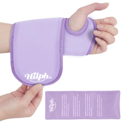 Hilph Wrist Ice Pack Wrap for Carpal Tunnel Relief, Reusable Hand Ice Pack