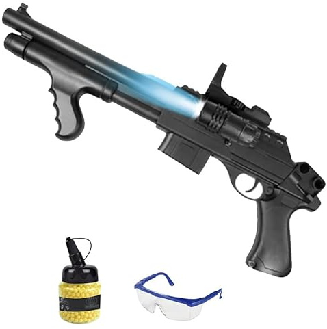 Fucile 0681A con mirino e lanterna Molla (6mm) | Arma Airsoft ad aria compressa. Pistola di avviamento. Potenza: 0,33 Luglio