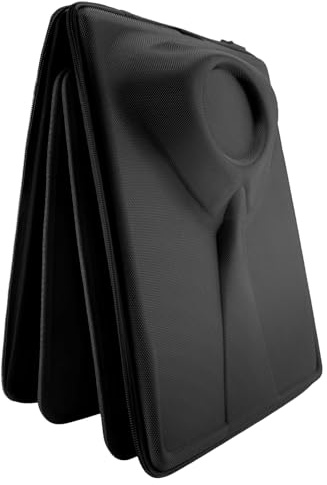 Packshi Shirt Travel Case Bag Carrier Garment Bags Protector Anti-Wrinkle Shirt Storage with Folder Gift for Men Black