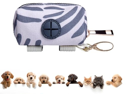 Genérico Sacchetti per escrementi di cani, rotoli per escrementi di cani, a prova di perdite, con design con cerniera, comodi rifiuti, opachi