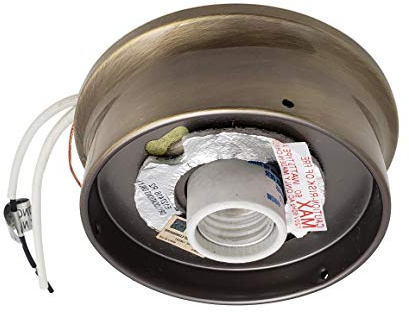B&P Lamp® Wired Fixture Holder, 4 Fitter, Antique Finish