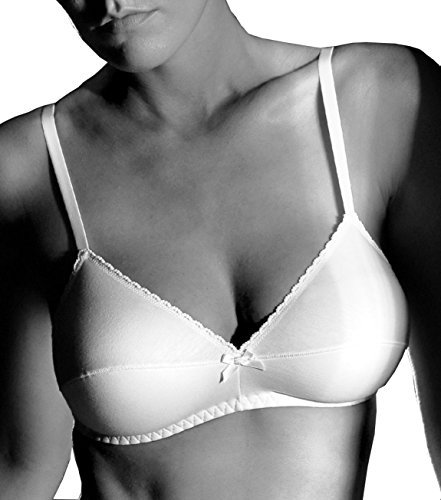 GIOS Reggiseno Senza Ferretto Coppa B - Art. 145 (5 IT, Bianco)