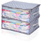 Kleine faltbare Aufbewahrungstasche mit Reißverschluss, großes Klarsichtfenster und Tragegriffe, ideal für Kleidung, Decken, Schrank, Pullover-Organizer (2 Stück) (M)