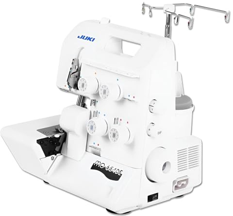 Juki MO-654DEN Overlockmaschine, 3/4 Fäden, Metall, Weiß, 34 x 27 x 30 cm