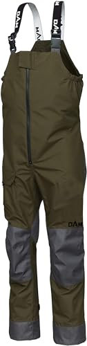 DAM Manitoba XT Lätzchen und Hosenträger, Angelbekleidung, Anglerlätzchen, Unisex, Grün, Groß