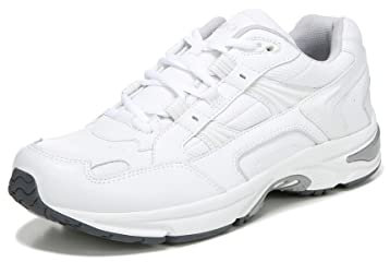 Vionic Walk Walker Women's Trainers Lace Up Supportive Walking Shoes That Includes Three-Zone Comfort for Heel Pain and Plantar Fasciitis with Orthotic Insole Arch Support Wide Fit White White UK 6