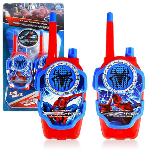 Talkie Walkie Enfants 2 Pièces Talkie-Walkie Araignée Jouet Enfant 3 4 5 6 7 8 Ans Garçon Fille Cadeaux Araignée Takie-Walkies pour Aventures en Plein Air,Camping,Randonnée