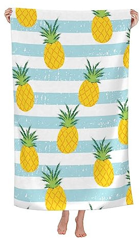 Herren Damen Poolhandtücher Großes Strandtuch Mit Ananas-Motiv Microfaser Handtücher Besonderes Strandtuch Klassische Duschtücher Für Urlaub Sport Duschen