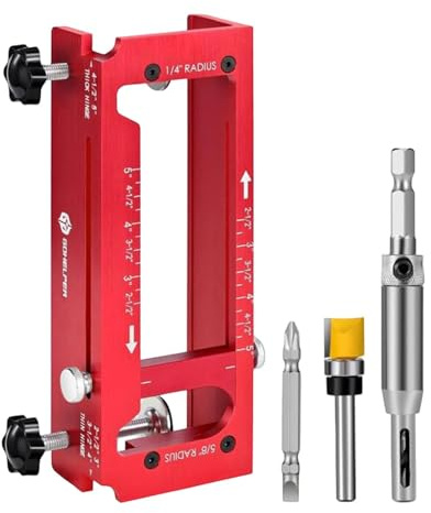 Kuntesetty Kit di Montaggio per Porta, Modello per Porta, Resistente E Facile Da Installare, Utensile per Mortasare Porte