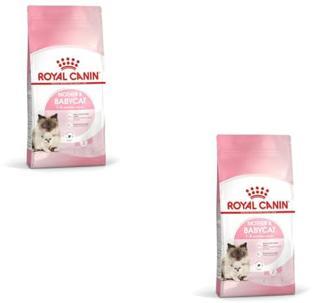 Royal Canin Mother & Babycat Trockenfutter | Doppelpack | 2 x 400 g | Für tragende und säugende Katzen | Alleinfuttermittel speziell für die Mutterkatze und ihre Welpen