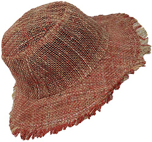 Gheri Uomo 100% Canapa Naturale Cannuccia Estate Cappello Spiaggia Paglietta Panama Ampio Bordo Vacanza D