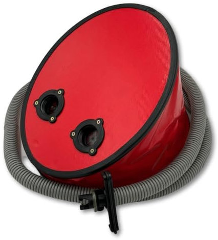 SEEBÄR Fußpumpe für Schlauchboote, Luftpumpe 6 Liter, inkl. Adapter