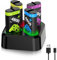Rechargeable Battery Packs for Xbox Series X|S/One, 4 X 4800mWh Xbox Controller Battery Packs, Rechargeable Batteries with Charging Dock for One/S/X/Elite