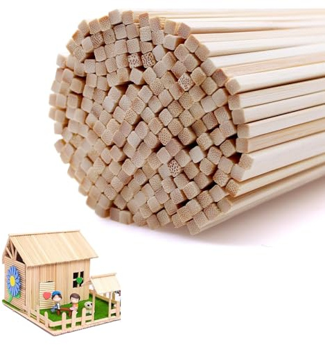 100 Pezzi Bastoncini per Zucchero Filato 400mm x 4mm Bastoncini Legno per Lavoretti Bastoncini Bamboo per Zucchero Filato Bastoncini di Legno per Creazioni Fai da Te Progetti d’Arte Decorazioni