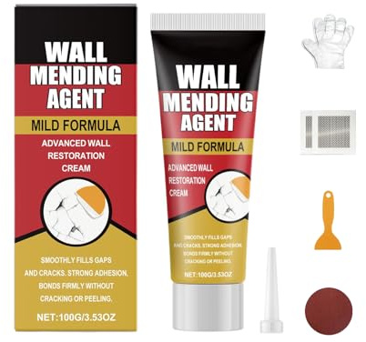 Drywall Repair Kit – väggsprickor påfyllningspatel | universell textur pasta för skåp nagellhål spricka bas badrum gör-det-själv