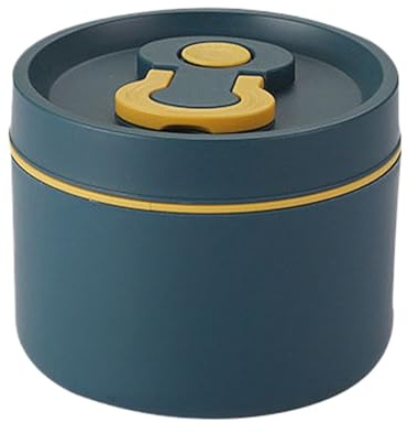 Stainless Steel Insulated Lunch Box, Thermal Lunch Containers, 650 Ml, Double Layer Thermal Box, Keep Food Warm for 2-4 Hours, Storage Boxes Metal,Round Food Storage Container