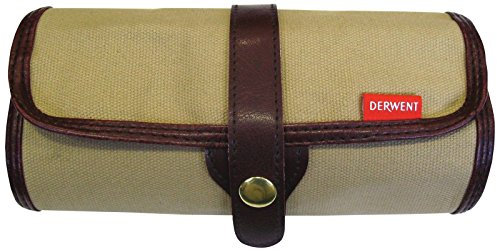 Derwent Canvas Estuche de Lápices Enrollable, 30 Lápices y Capacidad para Accesorios Extra, Calidad Profesional, 0700434